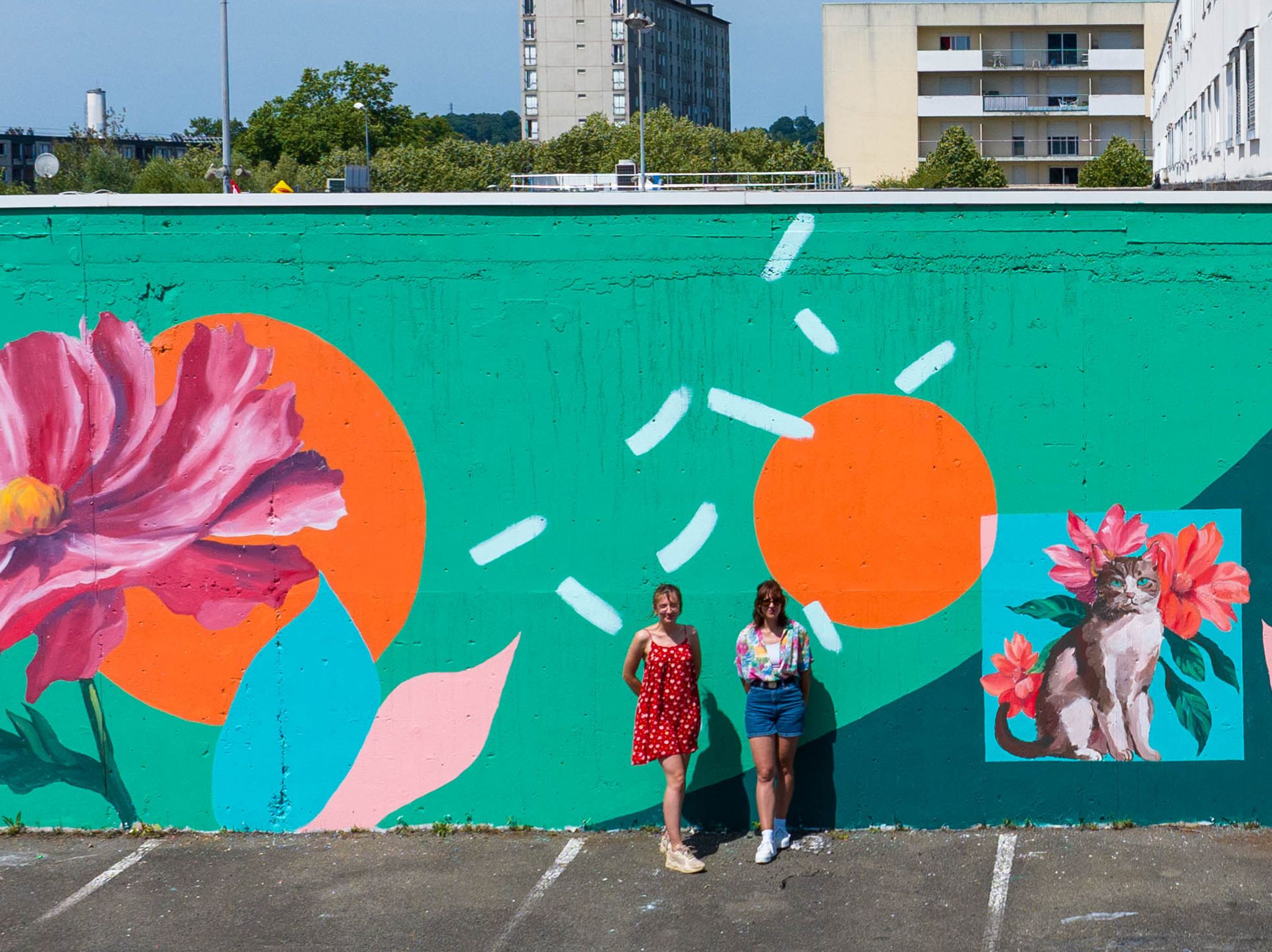 Un été en couleurs au Mail d’Allones : venez découvrir les nouvelles fresques